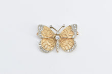 Load image into Gallery viewer, 14K 0.52 Ctw Diamond Butterfly Beauty Symbol Pin/Brooch Yellow Gold