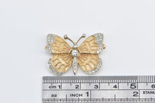 Load image into Gallery viewer, 14K 0.52 Ctw Diamond Butterfly Beauty Symbol Pin/Brooch Yellow Gold