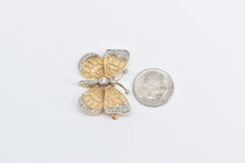 Load image into Gallery viewer, 14K 0.52 Ctw Diamond Butterfly Beauty Symbol Pin/Brooch Yellow Gold