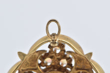 Load image into Gallery viewer, 14K 1940&#39;s Natural Opal Quatrefoil Statement Pendant/Pin Yellow Gold