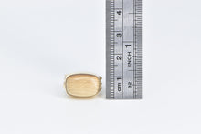 Load image into Gallery viewer, 14K Vintage Petrified Wood Squared Statement Ring Yellow Gold