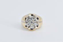 Load image into Gallery viewer, 14K 1.19 Ctw Vintage Diamond Round Cluster Ring Yellow Gold