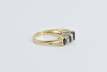 Load image into Gallery viewer, 14K Marquise Sapphire Diamond Vintage Band Ring Yellow Gold