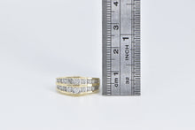 Load image into Gallery viewer, 10K Vintage Squared Step Diamond Fashion Band Ring Yellow Gold