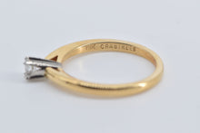 Load image into Gallery viewer, 18K 0.22 Ct Diamond Solitaire Classic Engagement Ring Yellow Gold