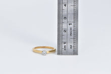 Load image into Gallery viewer, 18K 0.22 Ct Diamond Solitaire Classic Engagement Ring Yellow Gold