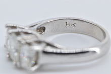 Load image into Gallery viewer, 14K 2.00 Ctw Radiant Moissanite Engagement Ring White Gold