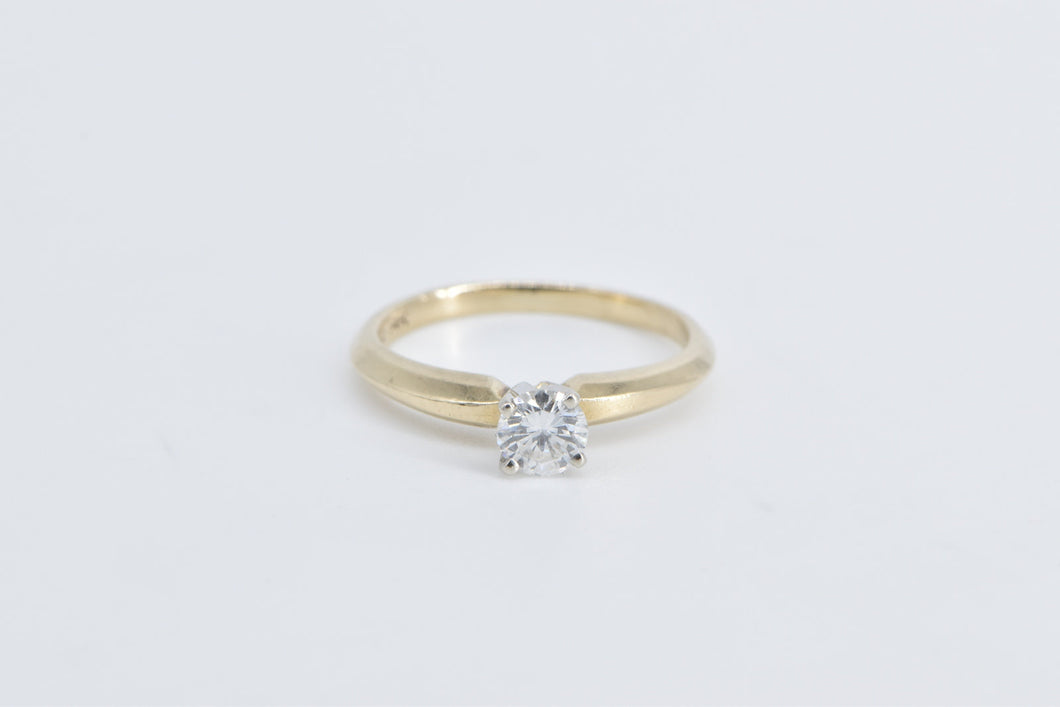 14K 0.38 Ct Diamond Solitaire Classic Engagement Ring Yellow Gold