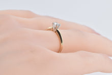 Load image into Gallery viewer, 14K 0.38 Ct Diamond Solitaire Classic Engagement Ring Yellow Gold