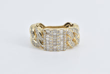 Load image into Gallery viewer, 14K 1.75 Ctw Baguette Diamond Men&#39;s Chain Fashion Ring Yellow Gold