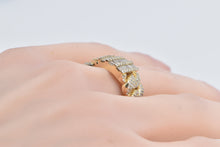 Load image into Gallery viewer, 14K 1.75 Ctw Baguette Diamond Men&#39;s Chain Fashion Ring Yellow Gold