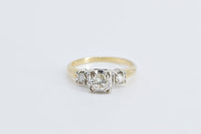 Load image into Gallery viewer, 14K 1940&#39;s 0.55 Ctw Diamond Classic Engagement Ring Yellow Gold