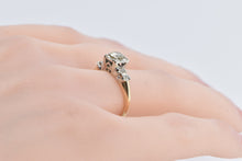 Load image into Gallery viewer, 14K 1940&#39;s 0.55 Ctw Diamond Classic Engagement Ring Yellow Gold