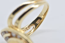 Load image into Gallery viewer, 14K 0.59 Ctw Diamond Loop Ribbon Statement Ring Yellow Gold