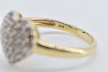 Load image into Gallery viewer, 14K 1.00 Ctw Pave Fancy Brown Diamond Heart Love Ring Yellow Gold