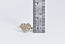 Load image into Gallery viewer, 14K 1.00 Ctw Pave Fancy Brown Diamond Heart Love Ring Yellow Gold