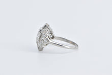 Load image into Gallery viewer, Platinum 1.08 Ctw Marquise Diamond Art Deco Engagement Ring