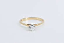 Load image into Gallery viewer, 14K 0.45 Ct Euro Diamond Solitaire Engagement Ring Yellow Gold