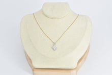 Load image into Gallery viewer, 14K 0.45 Ctw Diamond Wavy Design Vintage Curvy Pendant White Gold