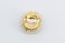 Load image into Gallery viewer, 14K 0.30 Ct Diamond Solitaire Sea Urchin Pom Ball Pin/Brooch Yellow Gold