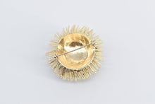 Load image into Gallery viewer, 14K 0.30 Ct Diamond Solitaire Sea Urchin Pom Ball Pin/Brooch Yellow Gold