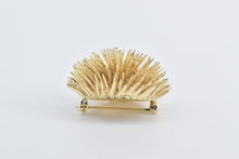 Load image into Gallery viewer, 14K 0.30 Ct Diamond Solitaire Sea Urchin Pom Ball Pin/Brooch Yellow Gold