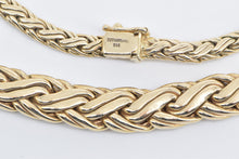 Load image into Gallery viewer, 14K Tiffany &amp; Co Byzantine Link Braid Chain Necklace 16.25&quot; Yellow Gold