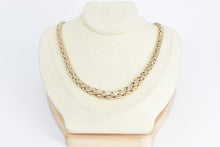 Load image into Gallery viewer, 14K Tiffany &amp; Co Byzantine Link Braid Chain Necklace 16.25&quot; Yellow Gold