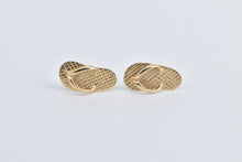 Load image into Gallery viewer, 14K 3D Flip Flop Shoe Beach Sandal Summer Stud Earrings Yellow Gold