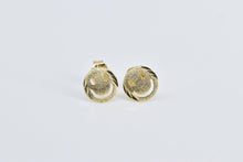Load image into Gallery viewer, 14K Smile Happy Face Smiley Joy Happiness Stud Earrings Yellow Gold