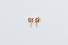 Load image into Gallery viewer, 14K Rope Knot Vintage Twist Spiral Ball Stud Earrings Yellow Gold