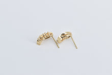 Load image into Gallery viewer, 14K Wavy Diamond Vintage Fashion Stud Earrings Yellow Gold