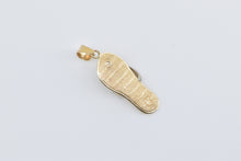 Load image into Gallery viewer, 14K Two Tone Flip Flop Sandal Beach Shoe Pendant Yellow Gold