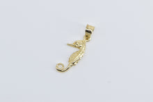 Load image into Gallery viewer, 14K Sea Horse Ocean Animal Beach Motif Charm/Pendant Yellow Gold