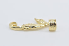 Load image into Gallery viewer, 14K Sea Horse Ocean Animal Beach Motif Charm/Pendant Yellow Gold