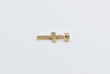 Load image into Gallery viewer, 14K Diamond Cross Christian Faith Symbol Pendant Yellow Gold