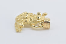 Load image into Gallery viewer, 14K Frog Tropical Rainforest Animal Love Pendant Yellow Gold