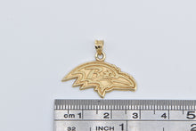 Load image into Gallery viewer, 14K Baltimore Ravens Logo Football Team Pendant Yellow Gold