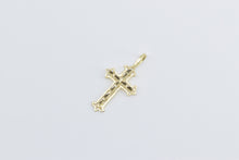 Load image into Gallery viewer, 14K Cross Christian Faith Symbol Vintage Charm/Pendant Yellow Gold