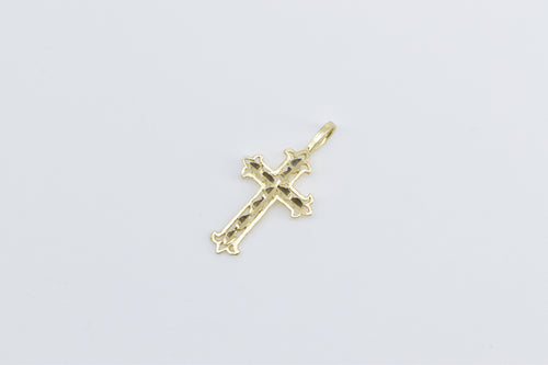 14K Cross Christian Faith Symbol Vintage Charm/Pendant Yellow Gold