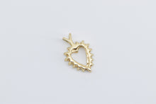 Load image into Gallery viewer, 14K Vintage Diamond Heart Love Symbol Classic Pendant Yellow Gold