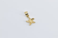 Load image into Gallery viewer, 14K Sea Star Fish Ocean Beach Motif Pendant Yellow Gold