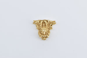 14K WWII USNA United States Naval Academy Lapel Pin/Brooch Yellow Gold