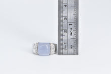 Load image into Gallery viewer, 14K Lilac Jade Diamond Domed Fashion Statement Ring White Gold