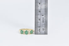 Load image into Gallery viewer, 14K 1.06 Ctw Emerald Diamond Fashion Statement Band Ring Yellow Gold