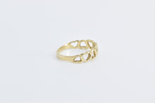 Load image into Gallery viewer, 14K Heart Pattern Love Symbol Vintage Romantic Ring Yellow Gold