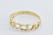 Load image into Gallery viewer, 14K Heart Pattern Love Symbol Vintage Romantic Ring Yellow Gold