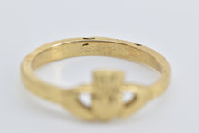 Load image into Gallery viewer, 14K Claddagh Celtic Loyalty Symbol Promise Ring Yellow Gold