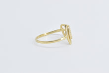 Load image into Gallery viewer, 14K Love Word Cut Out Romantic Message Valentine Ring Yellow Gold