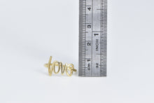 Load image into Gallery viewer, 14K Love Word Cut Out Romantic Message Valentine Ring Yellow Gold